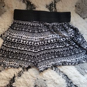 Black & White Shorts